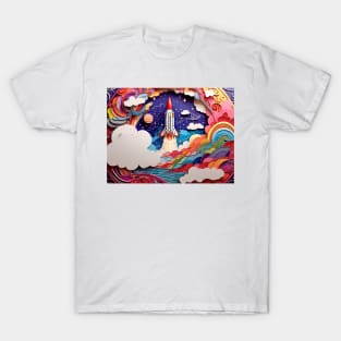 Celestial Ascent: A Coloring Adventure (140) T-Shirt